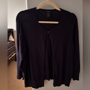 Ann Taylor Navy lightweight cardigan